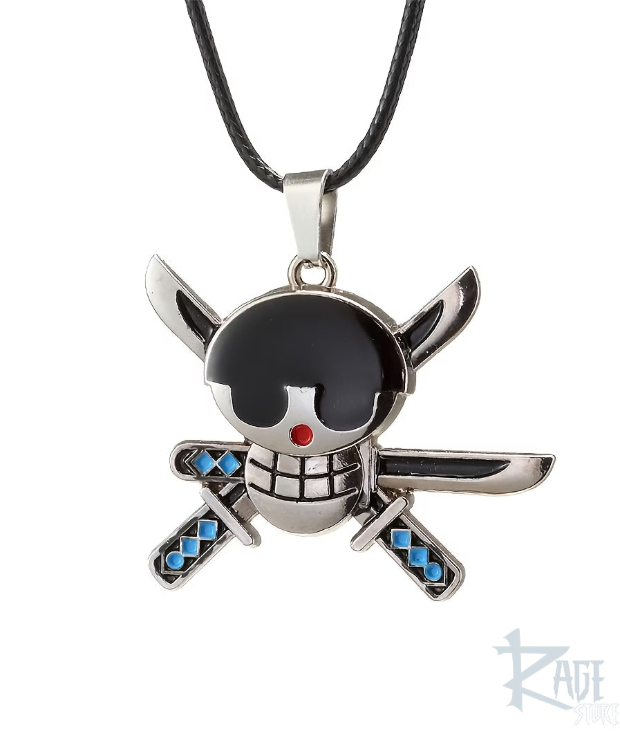 Collar Zoro logo Calavera - One Piece