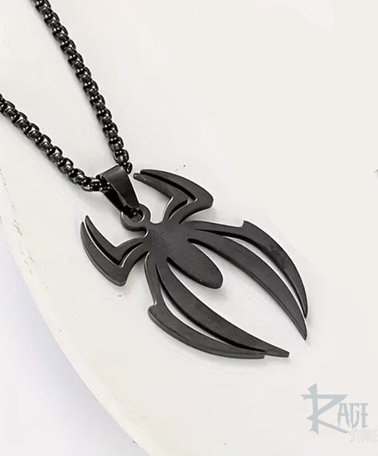 Collar Spider-man Logo araña negra