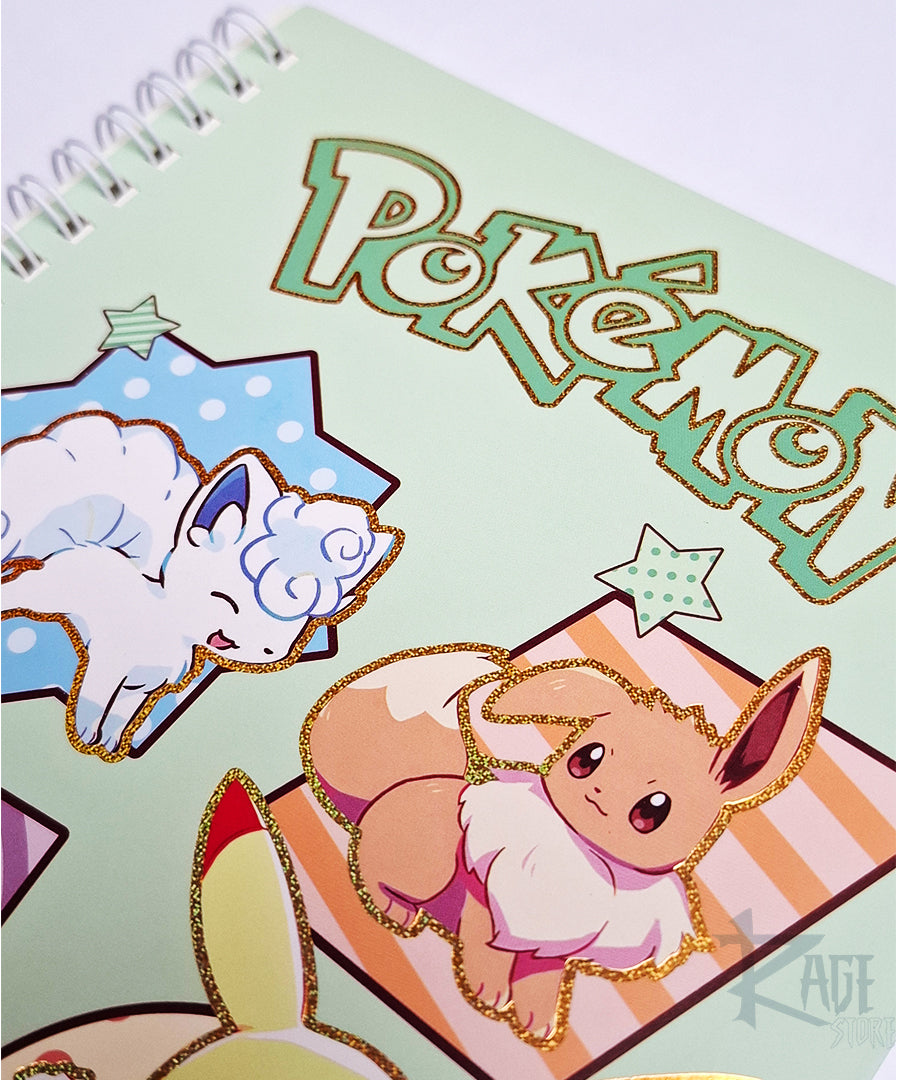 Cuaderno Pokemon Verde A5