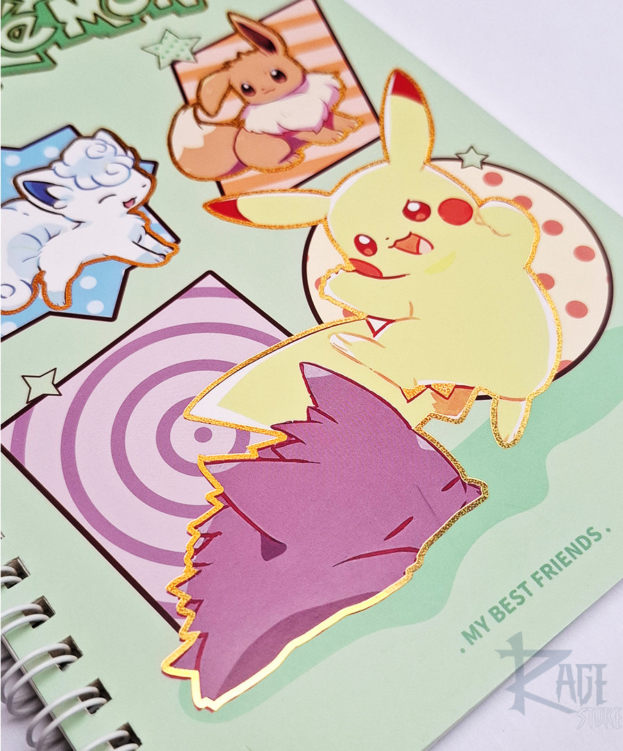 Cuaderno Pokemon Verde A5