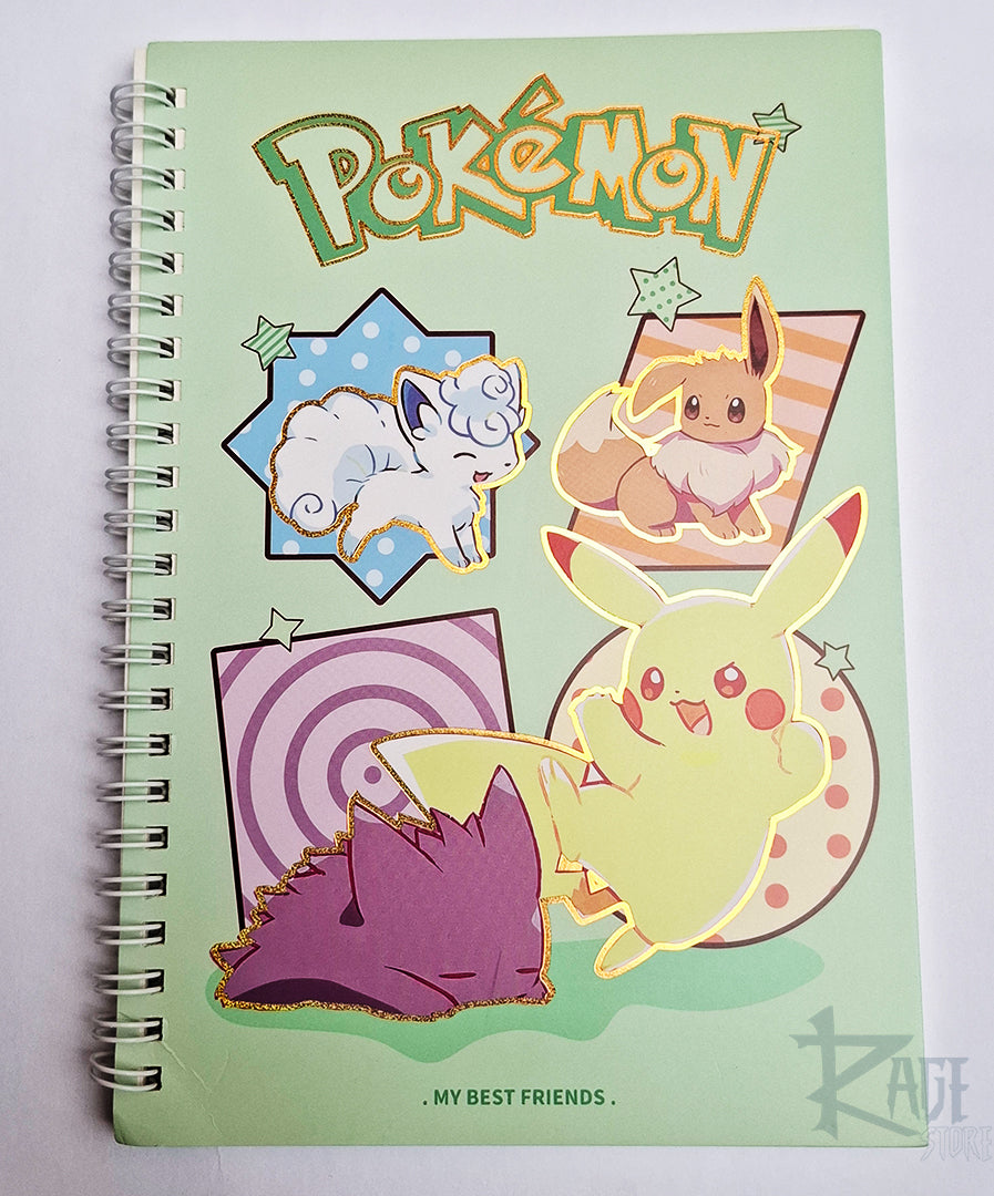 Cuaderno Pokemon Verde A5