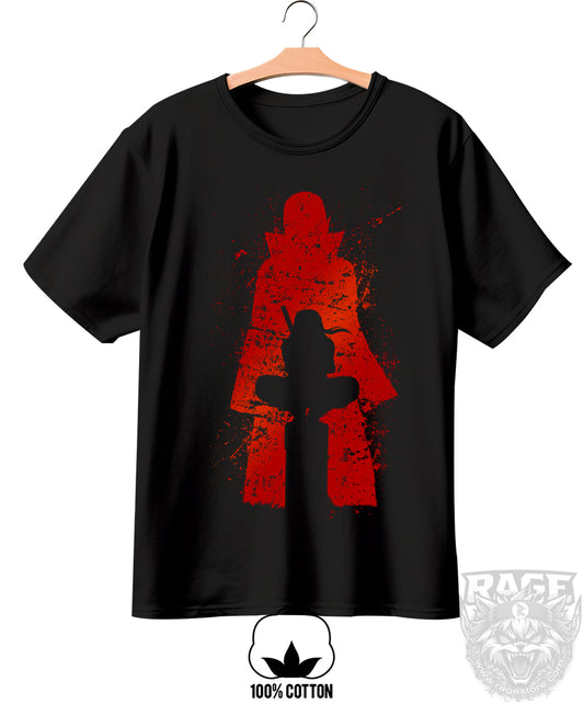 Itachi Sangriento (playera negra 100% algodón)