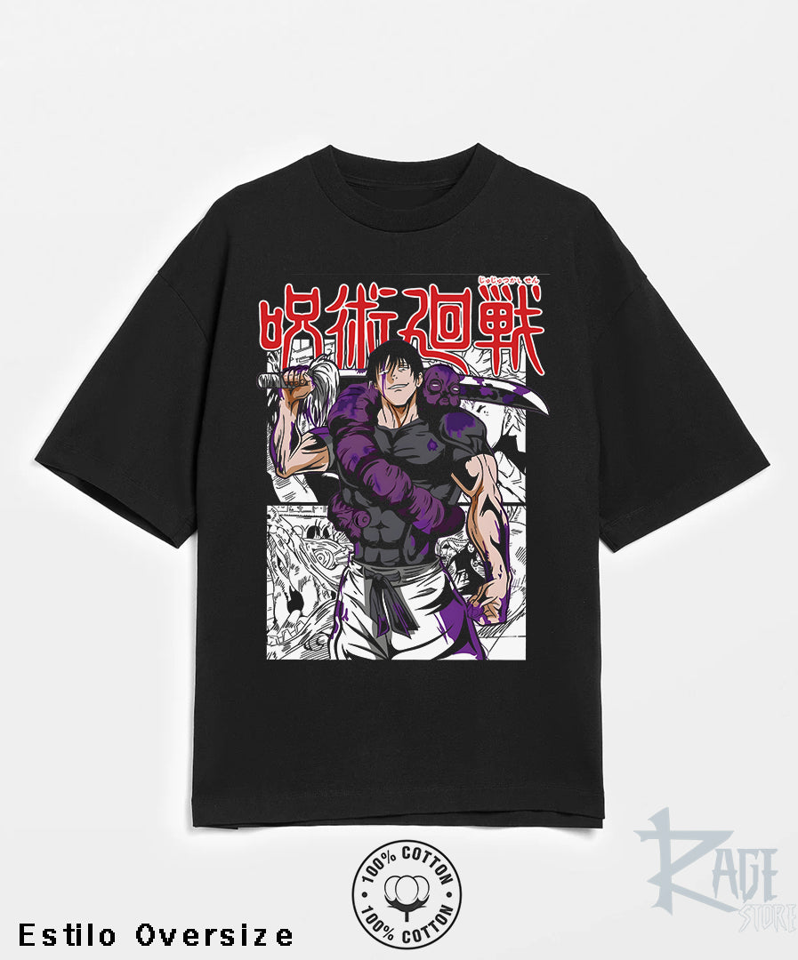 Playera Oversized Toji Fushiguro pose (dtg) 100% algodón - Jujutsu Kaisen