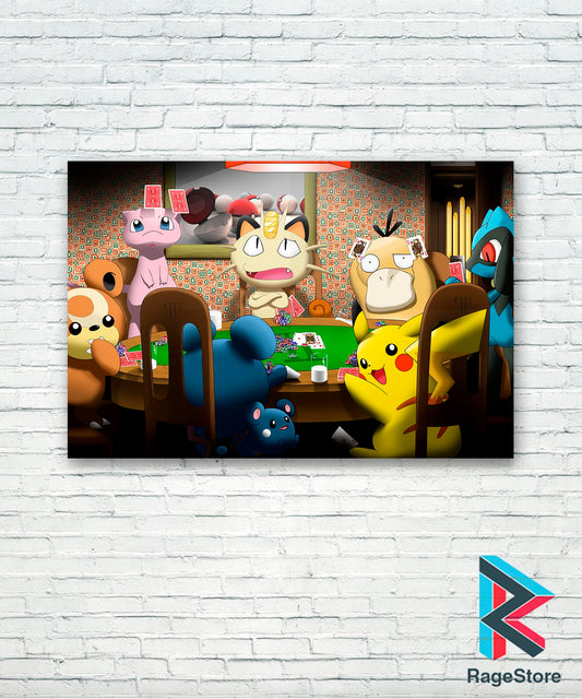 Poster Poker Sympathy Pokemon