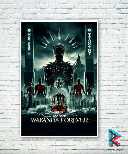 Póster Wakanda Forever v2 - Black Panther