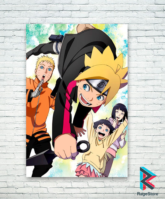 Póster Boruto's Family - Naruto (Papel Foto o Metálico)