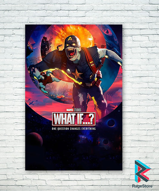 Póster Captain Zombie - What If