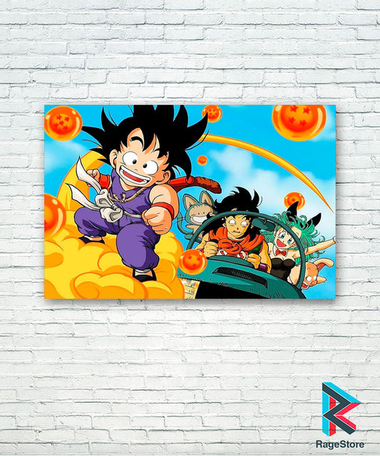 Póster Búsqueda De Esferas - Dragon Ball (Papel Foto ó Metálico)