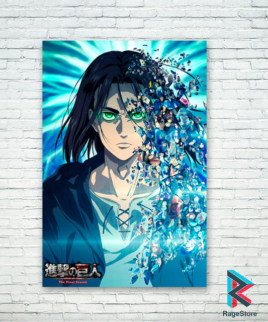 Póster Eren Final Season - SNK (Papel Foto ó Metálico)