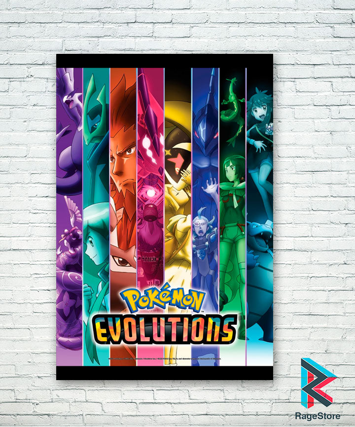 Póster Pokemon Evolution (Papel Foto ó Metálico)