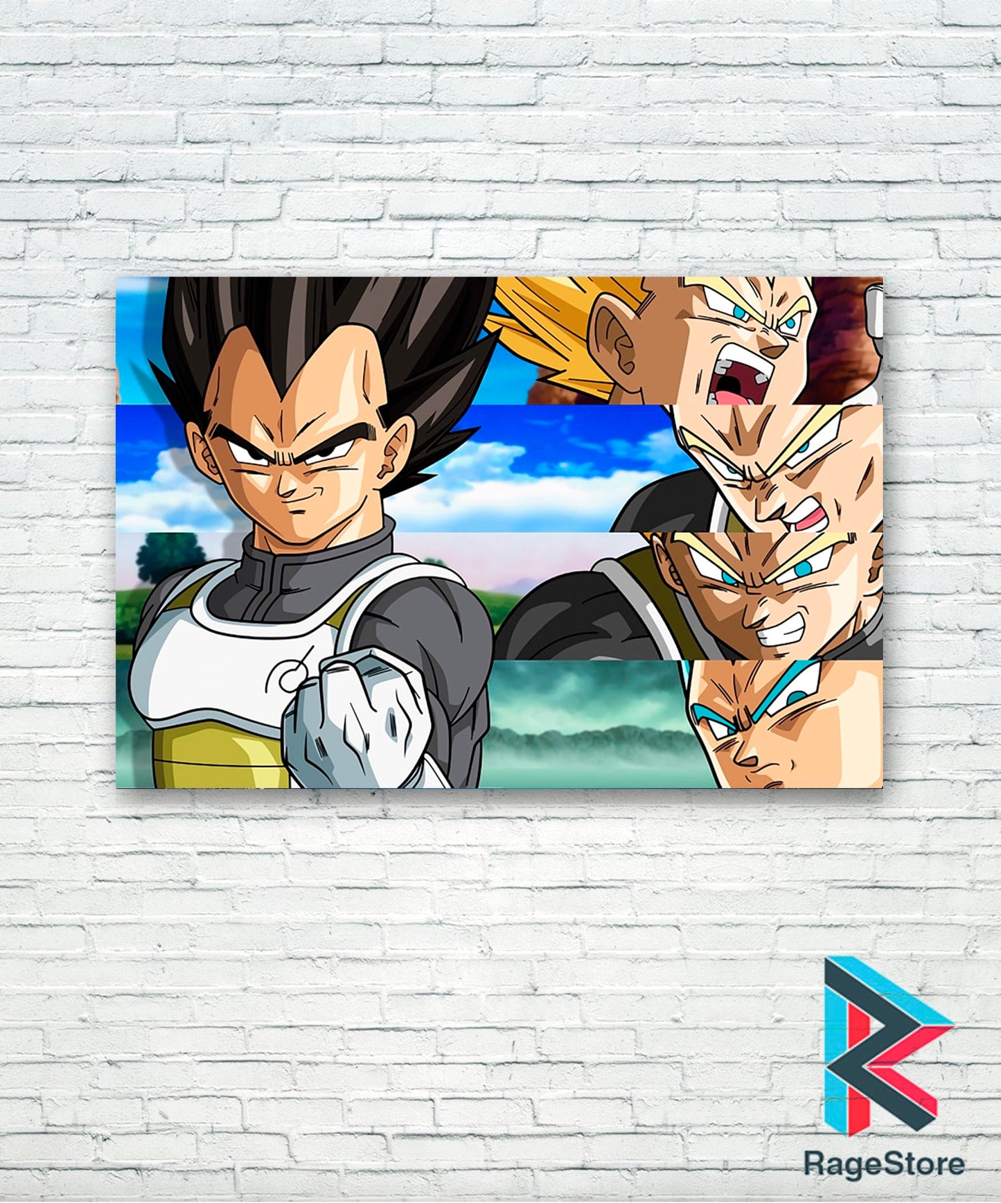 Poster Principe Vegeta de Dragon Ball.