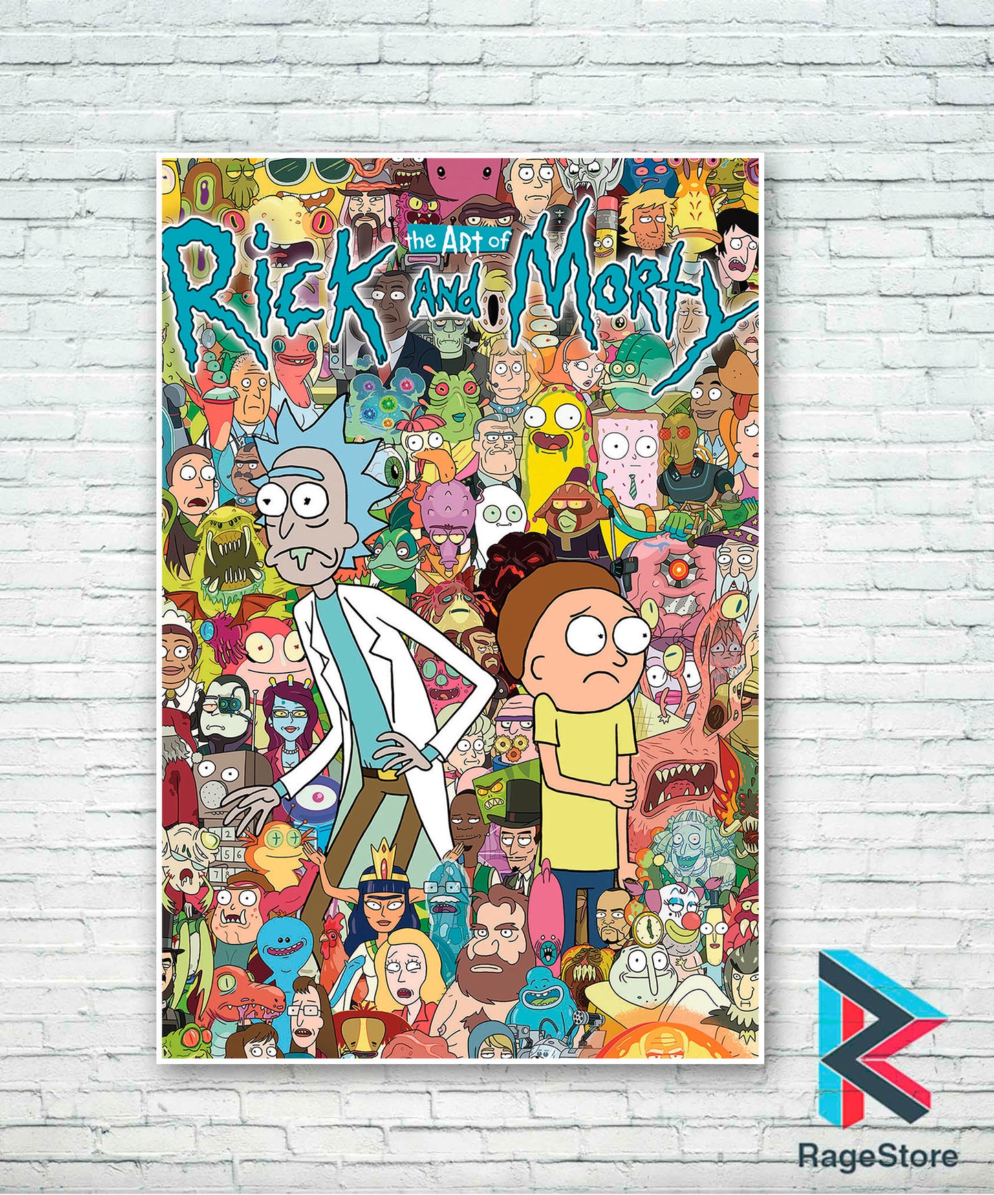 Poster Rick y Morty personajes