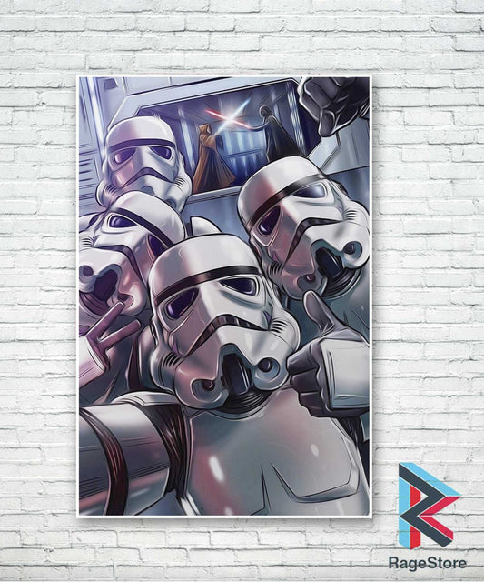 Poster Stormtroopers Selfie