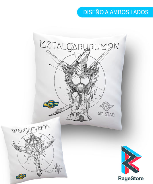 Almohada Two Ultimate Evolutions - Digimon