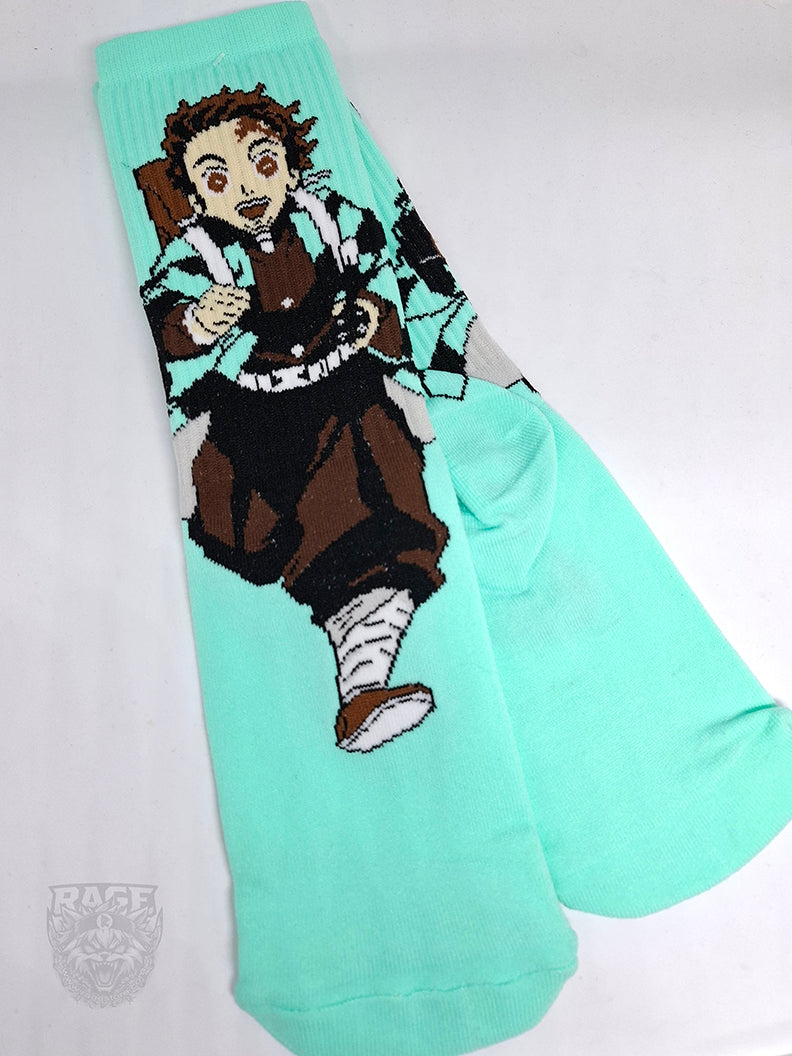 Calcetines de Tanjiro (Verde) - Demon Slayer