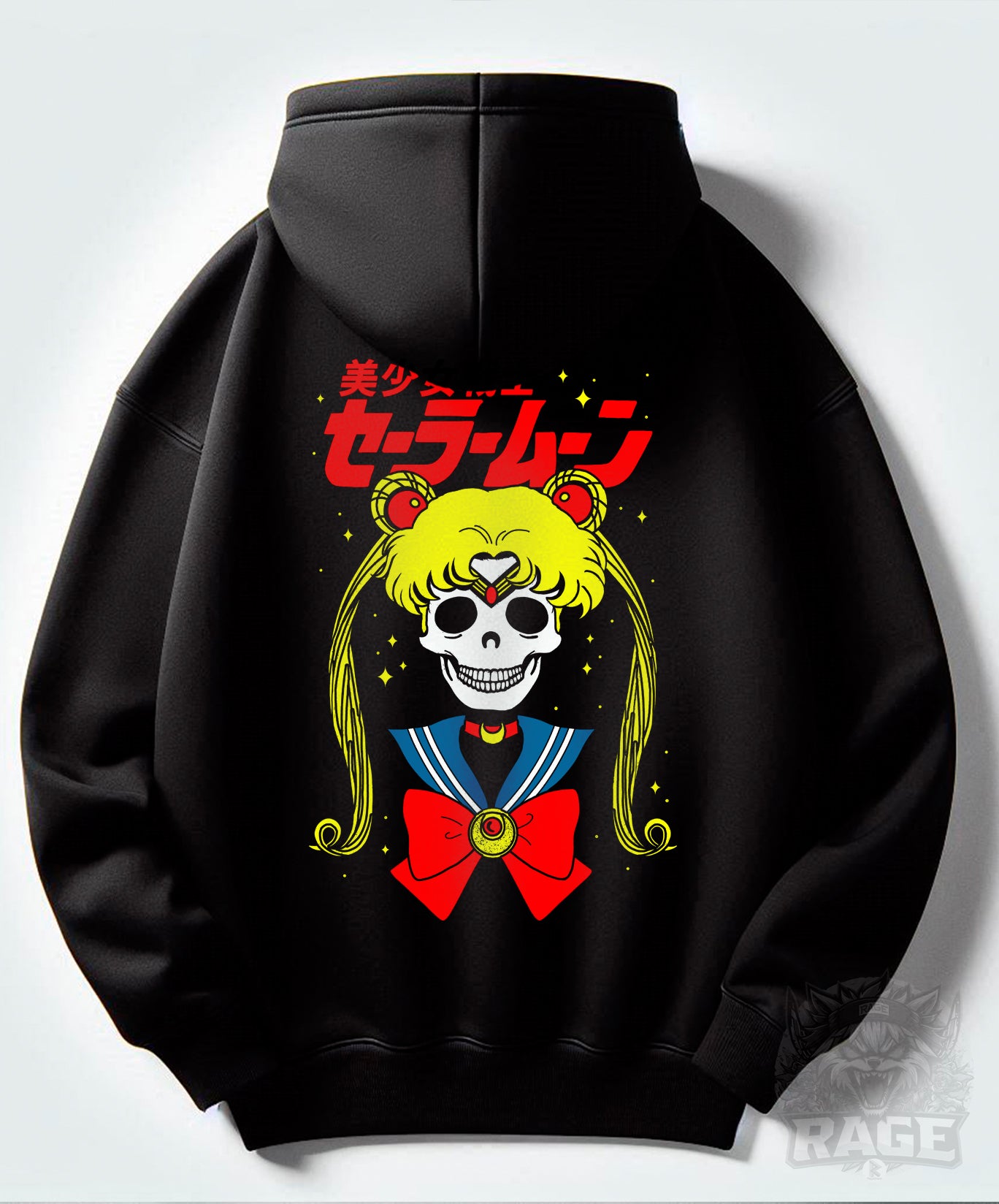 Hoodie negro Sailor Moon Calavera