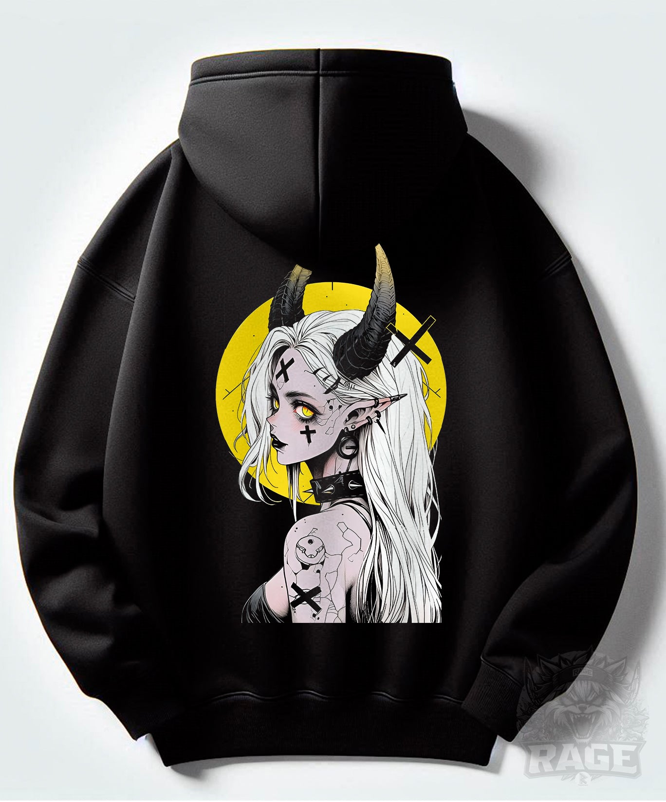 Hoodie negro Súcubo Goth