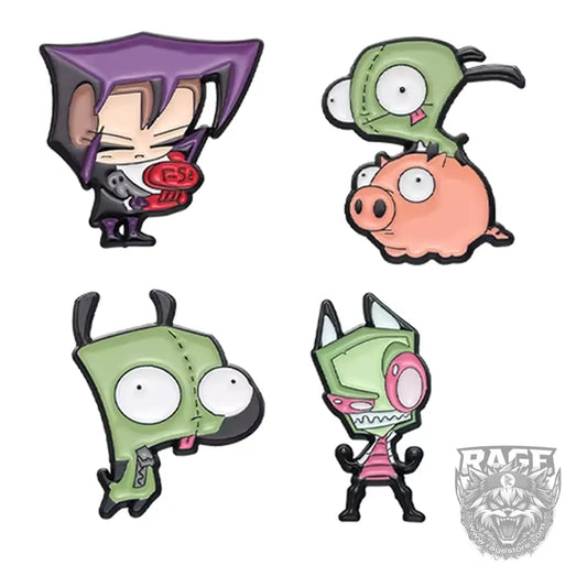 1x Pin de Invasor Zim (Elige tu personaje)