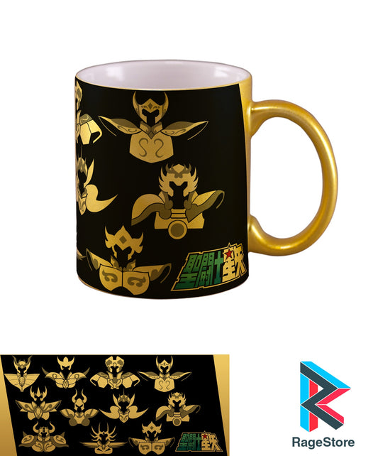 Taza Caballeros Dorados - gold saint (shiny)