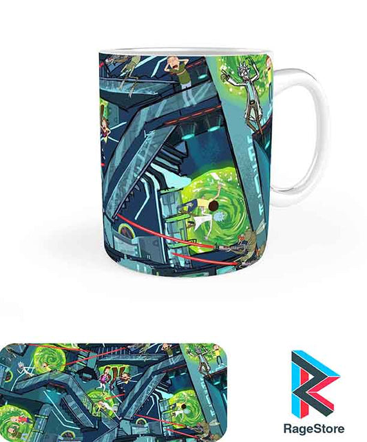 Taza rick and morty Escher