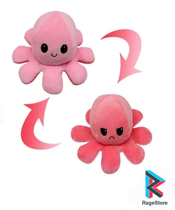 Pulpo Reversible - Rosado / Rojo pastel