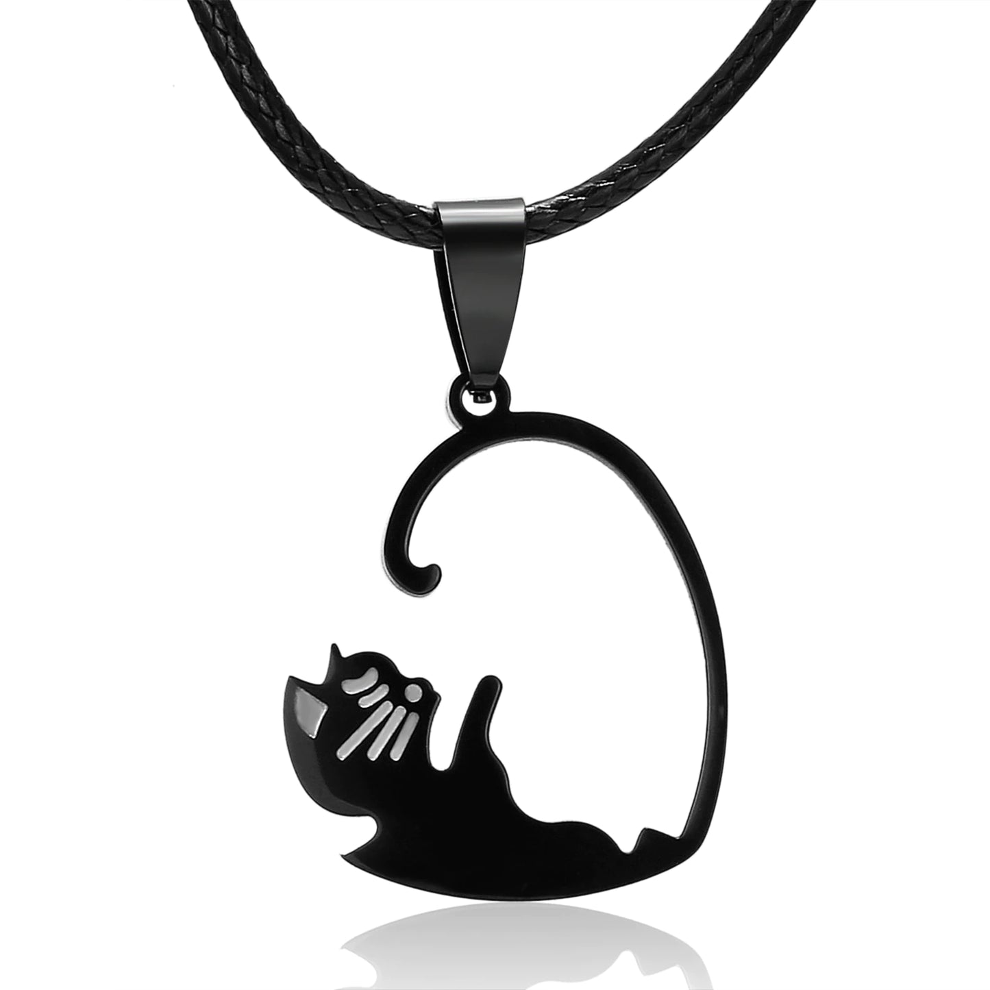 2x Collares de gatos Yin Yang - Collares para parejas