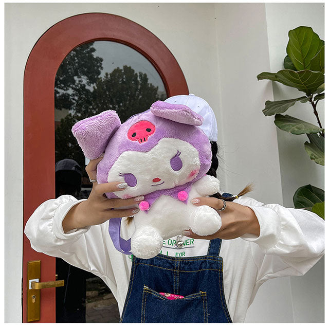 Bolsa Kuromi rosa (peluche)