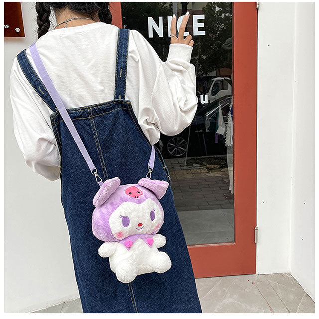 Bolsa Kuromi rosa (peluche)