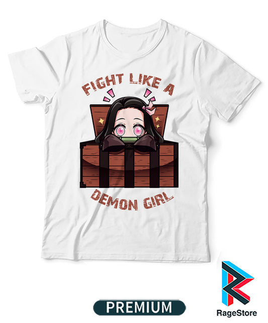 Fight Like A Demon Girl (Playera o blusa) - Kimetsu No Yaiba