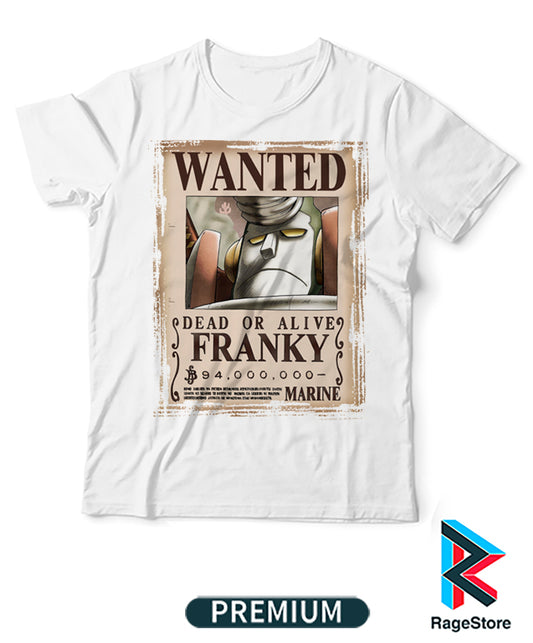 Wanted Franky - One Piece (Playera o Blusa)