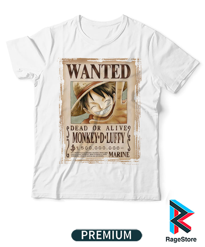 Wanted Luffy - One Piece (Playera o Blusa)