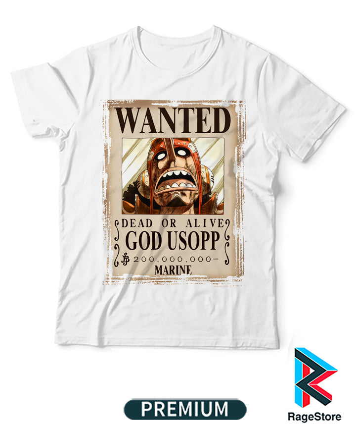 Wanted Usopp - One Piece (Playera o Blusa)