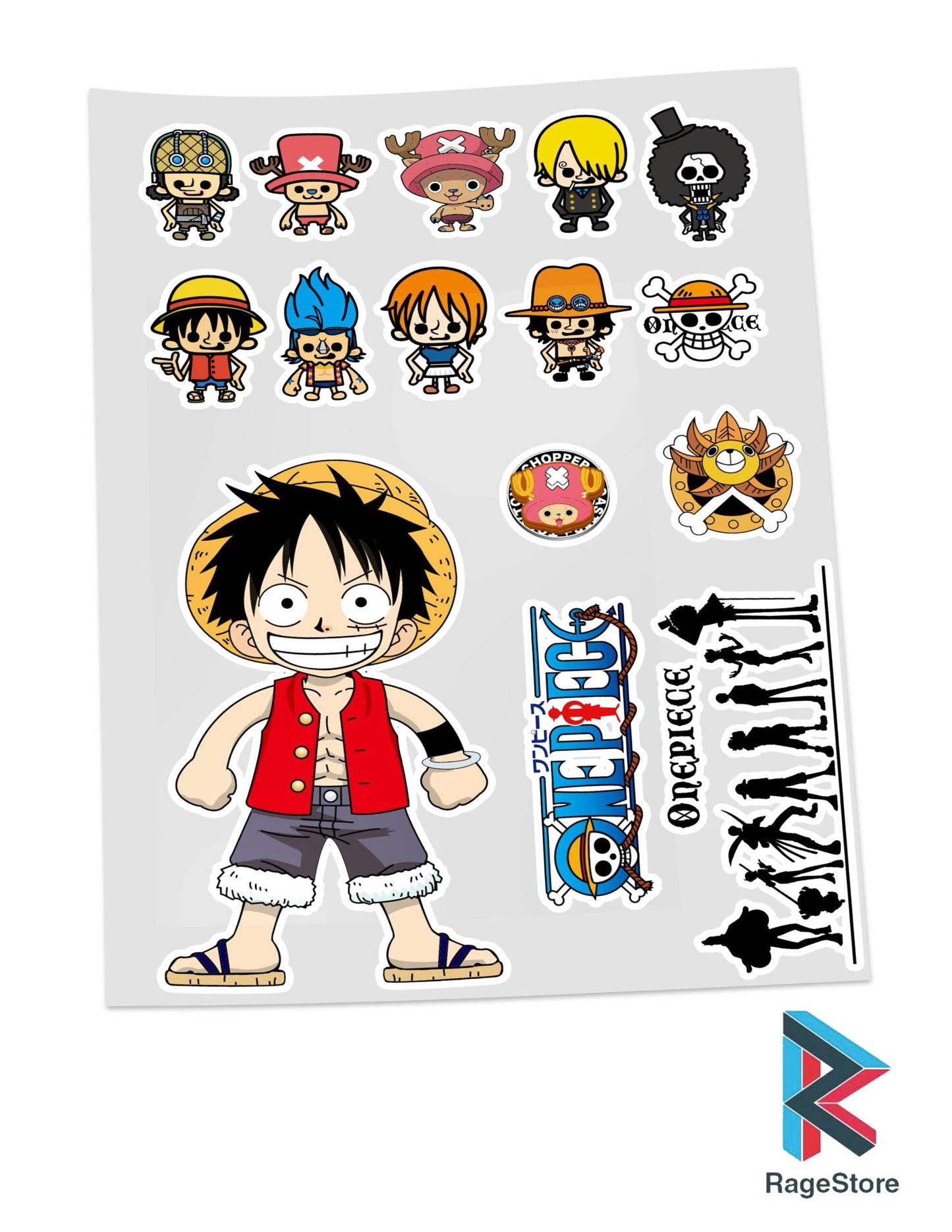 Stickers One Piece Chibi