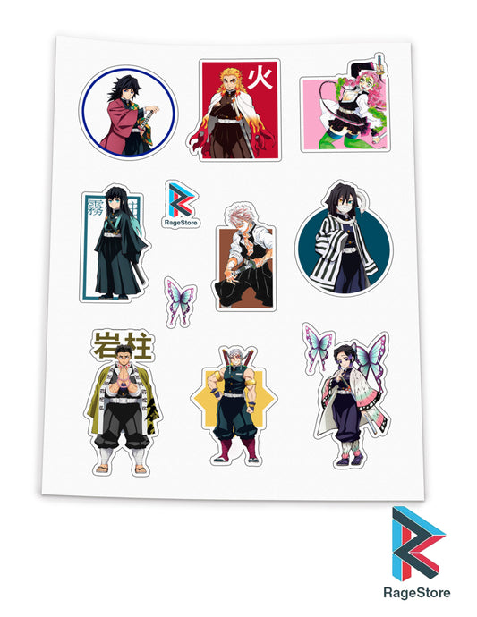 Stickers Pilares - Kimetsu No Yaiba