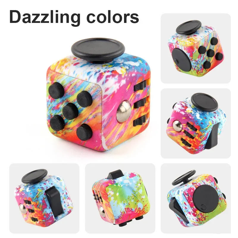 Cubo antiestrés Fidget anti ansiedad cúbico (Verde/Negro)