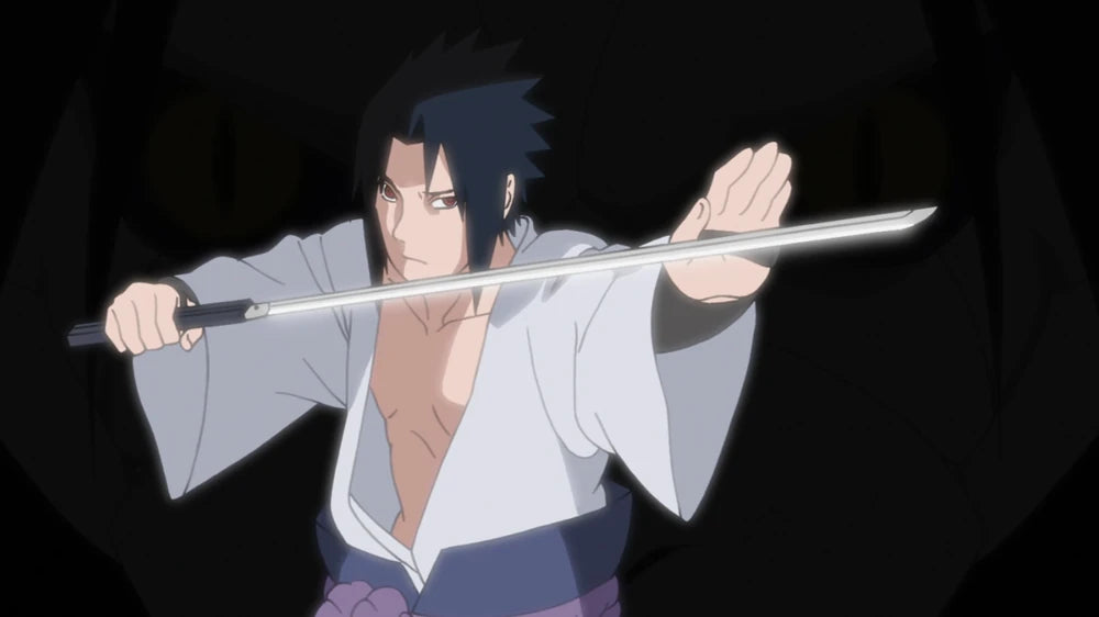 Espada retráctil de Sasuke Uchiha - tamaño real