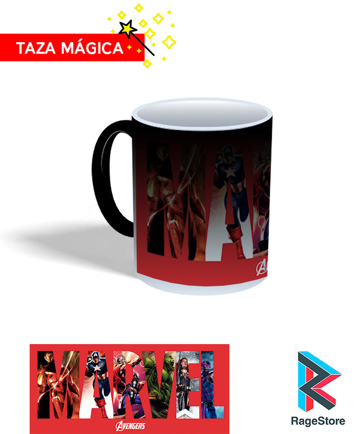 Taza mágica Marvel Avengers