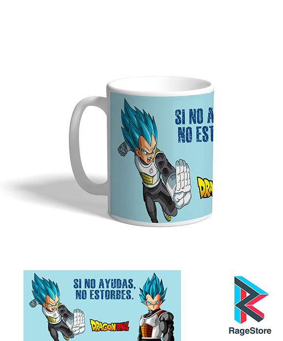 Taza Frases Vegeta - Dragon Ball