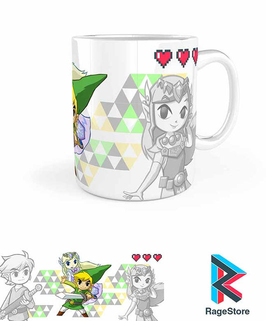 Taza Link & Zelda