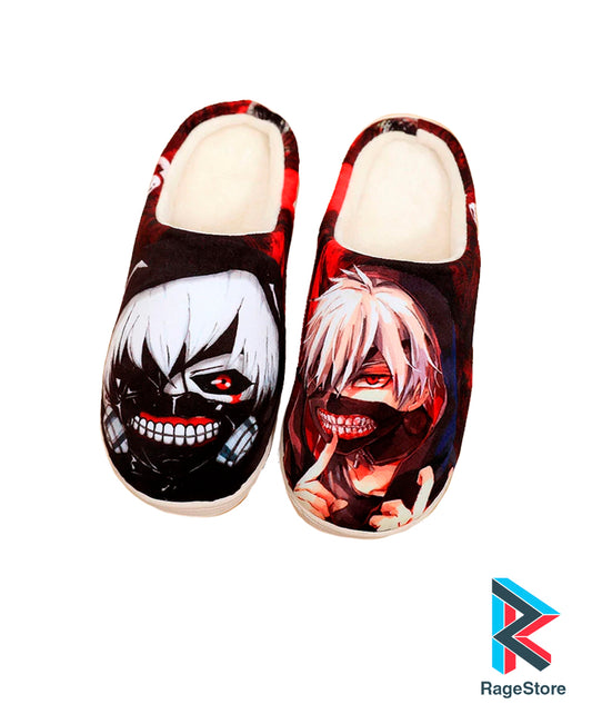 Pantuflas Ojo Parchado Tokyo Ghoul - zapatos de casa