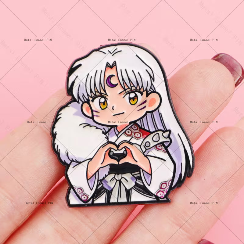 1x Pin Inuyasha - Broche de personaje de Inuyasha (Elige tu personaje)