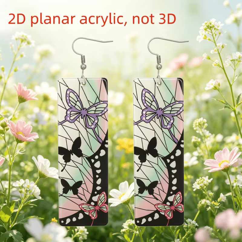2x Aretes de Mariposa Shinobu Kocho - Demon Slayer