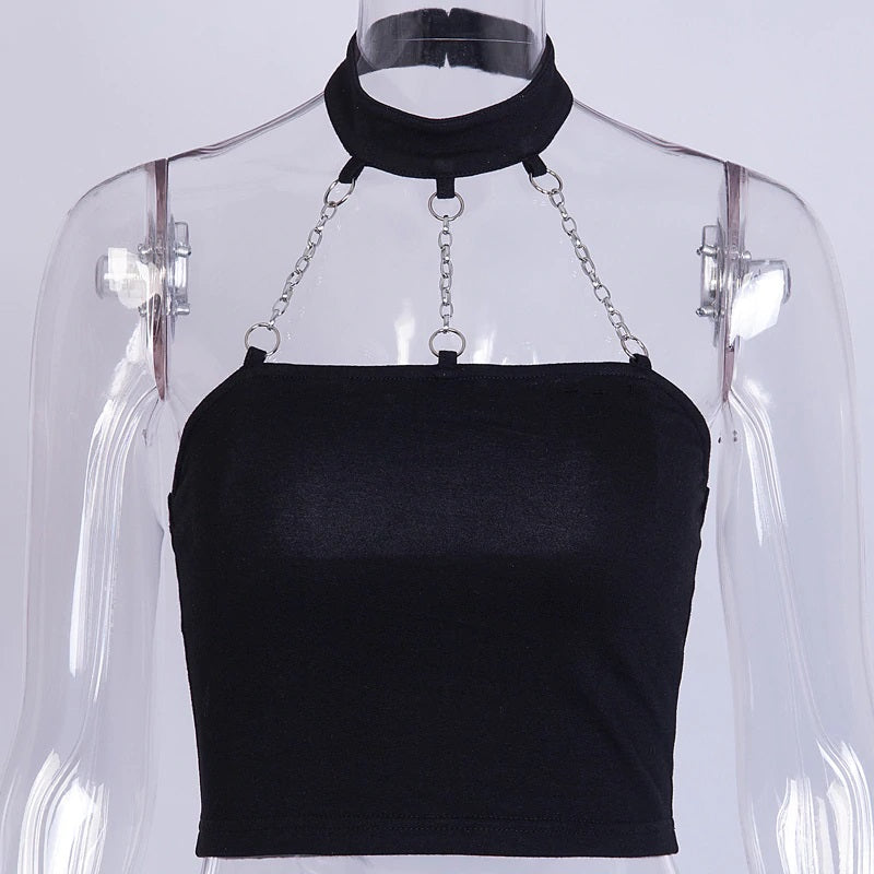 Crop top con cuello - Moonstar