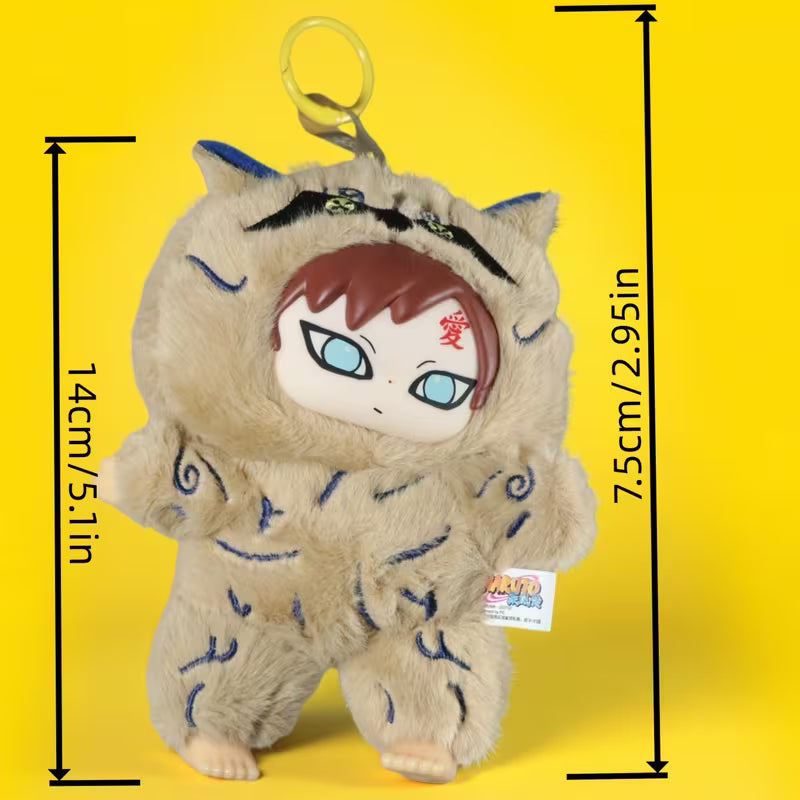 Gaara y Shukaku chibi llavero de peluche Bag Charm estilo Labubu