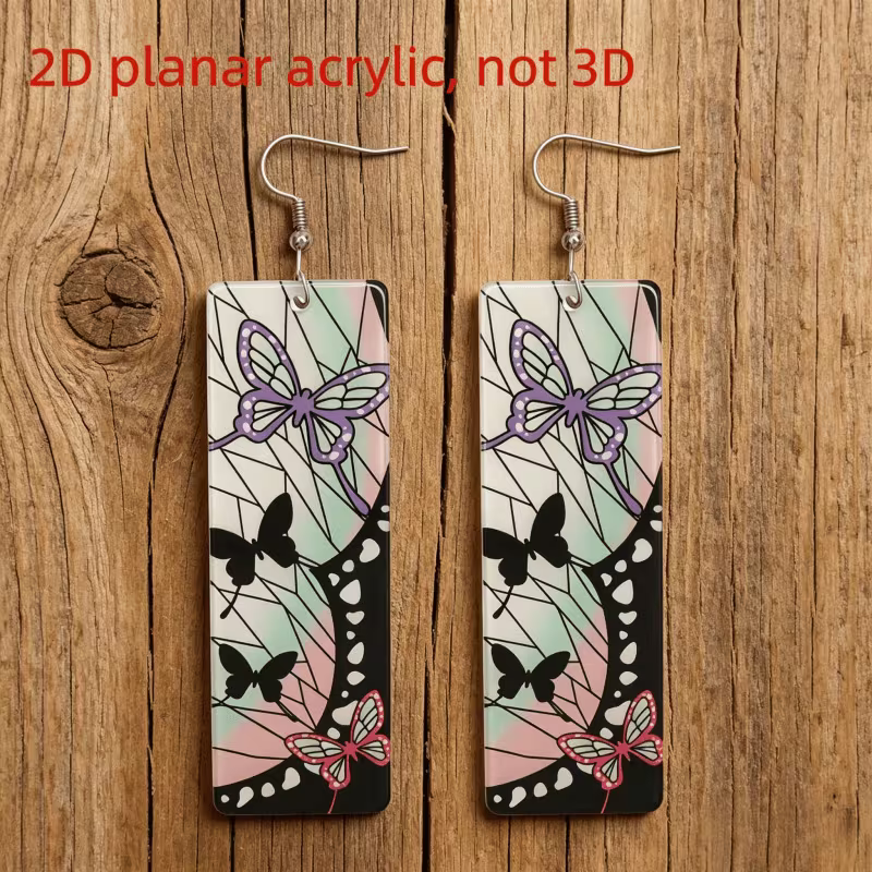 2x Aretes de Mariposa Shinobu Kocho - Demon Slayer