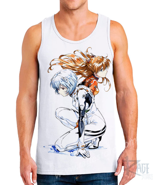 Camiseta Chicas Eva Rei y Asuka - Evangelion