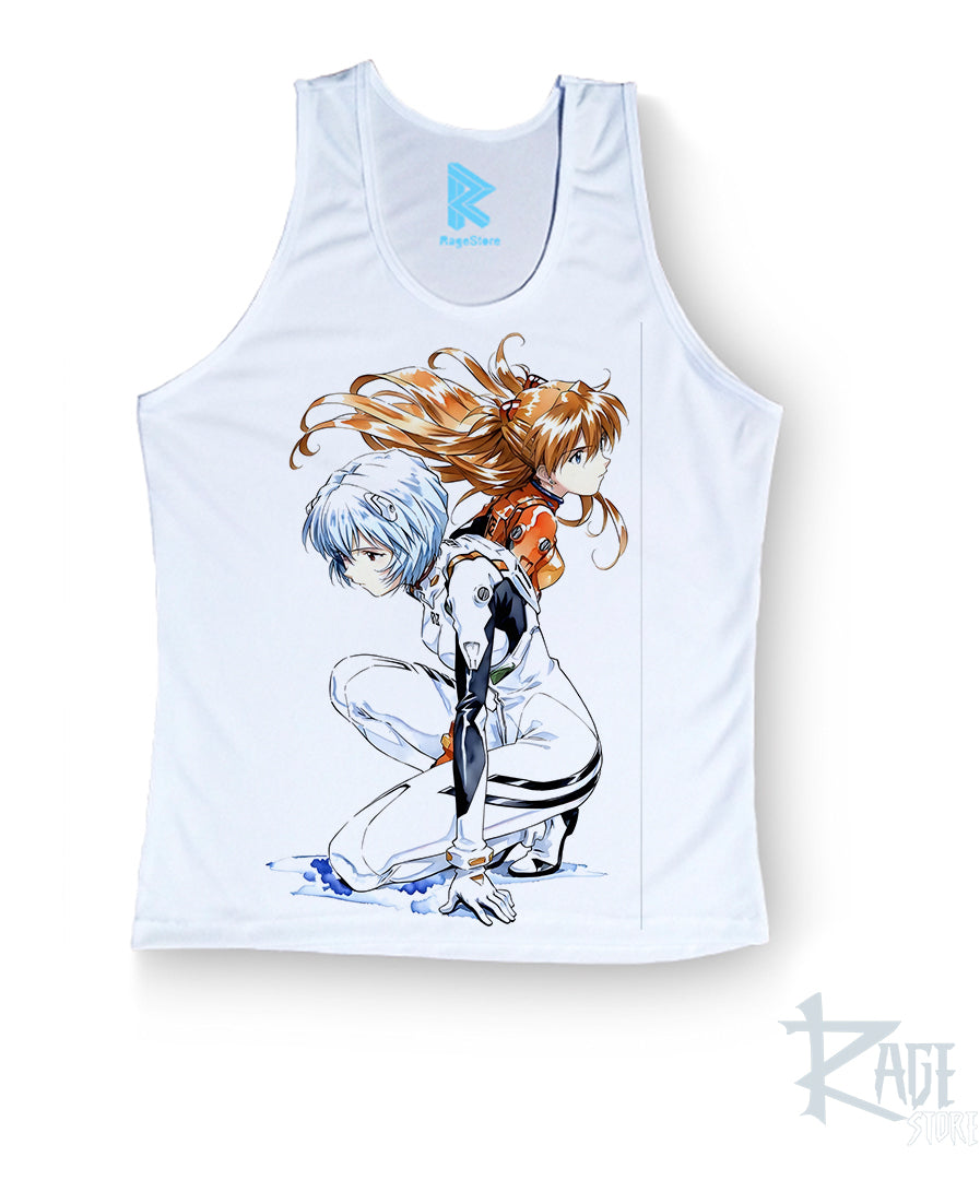 Camiseta Chicas Eva Rei y Asuka - Evangelion