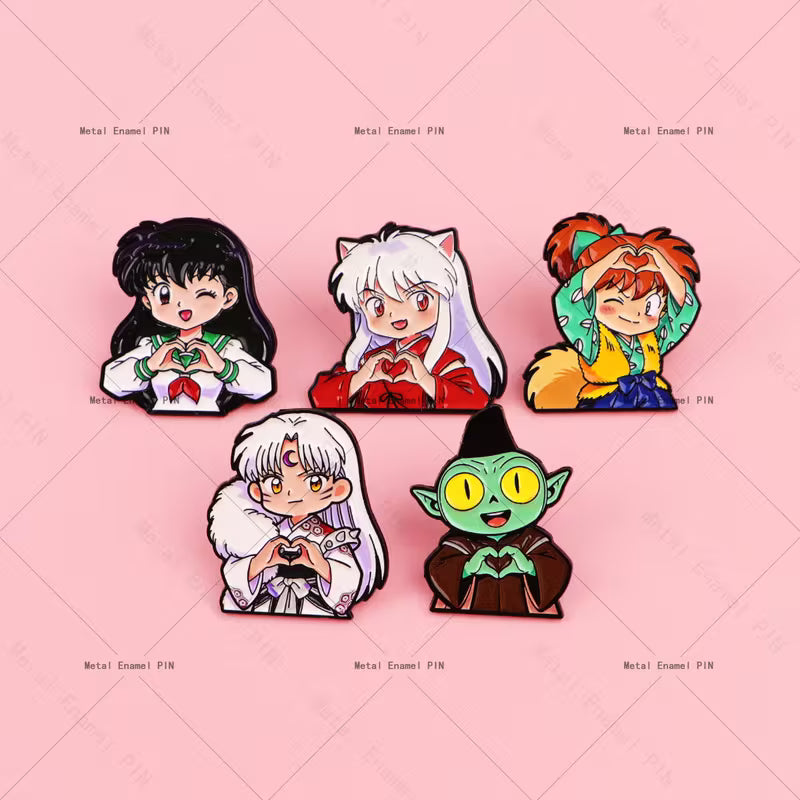 1x Pin Inuyasha - Broche de personaje de Inuyasha (Elige tu personaje)