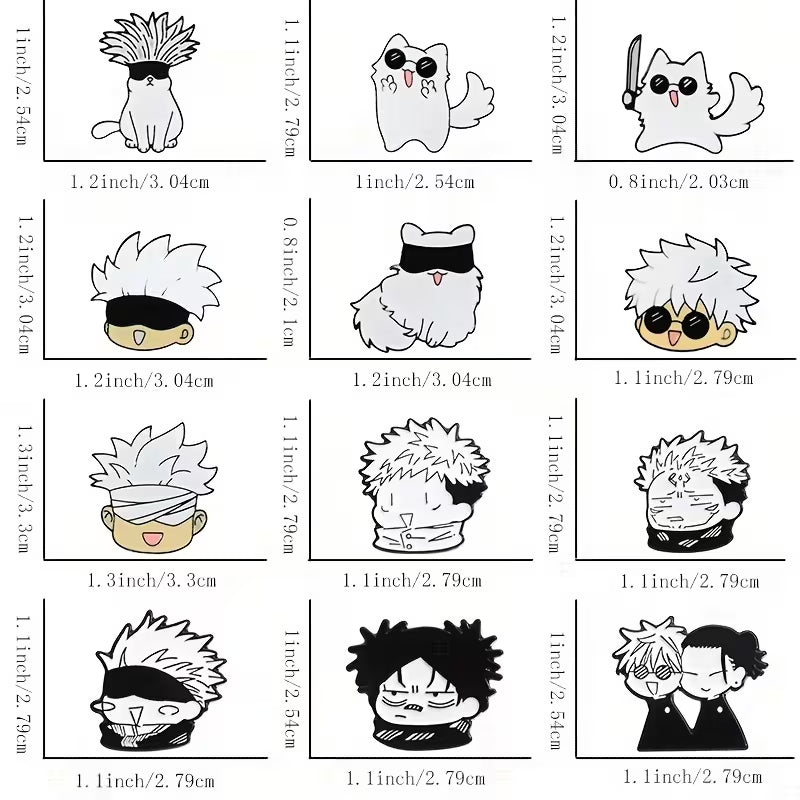 1x Pin Broche de Jujutsu Kaisen (Elige tu personaje)