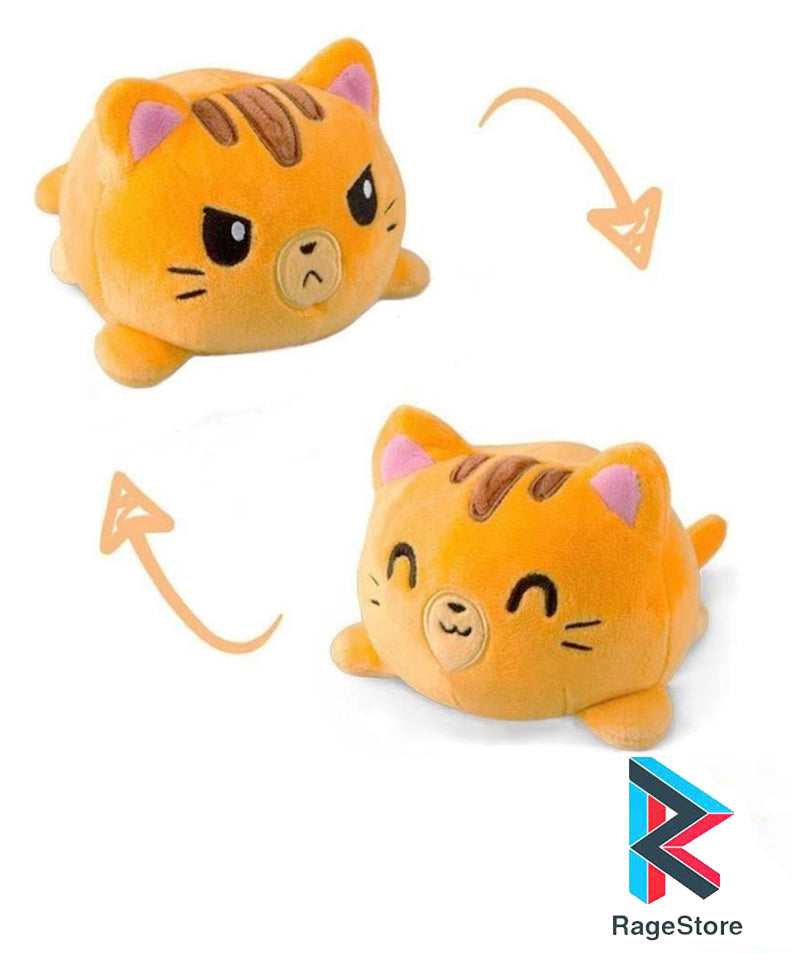 Gato Reversible Gato Naranja Peluche Reversible – Rage store